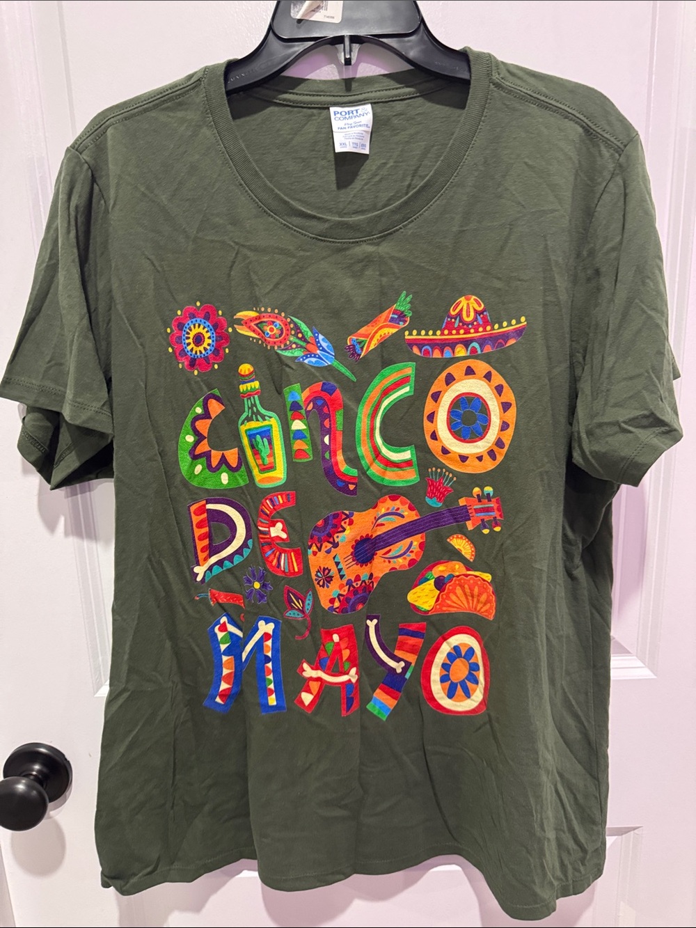 Olive 'Cinco de Mayo' Graphic Tee - Kids Shirt